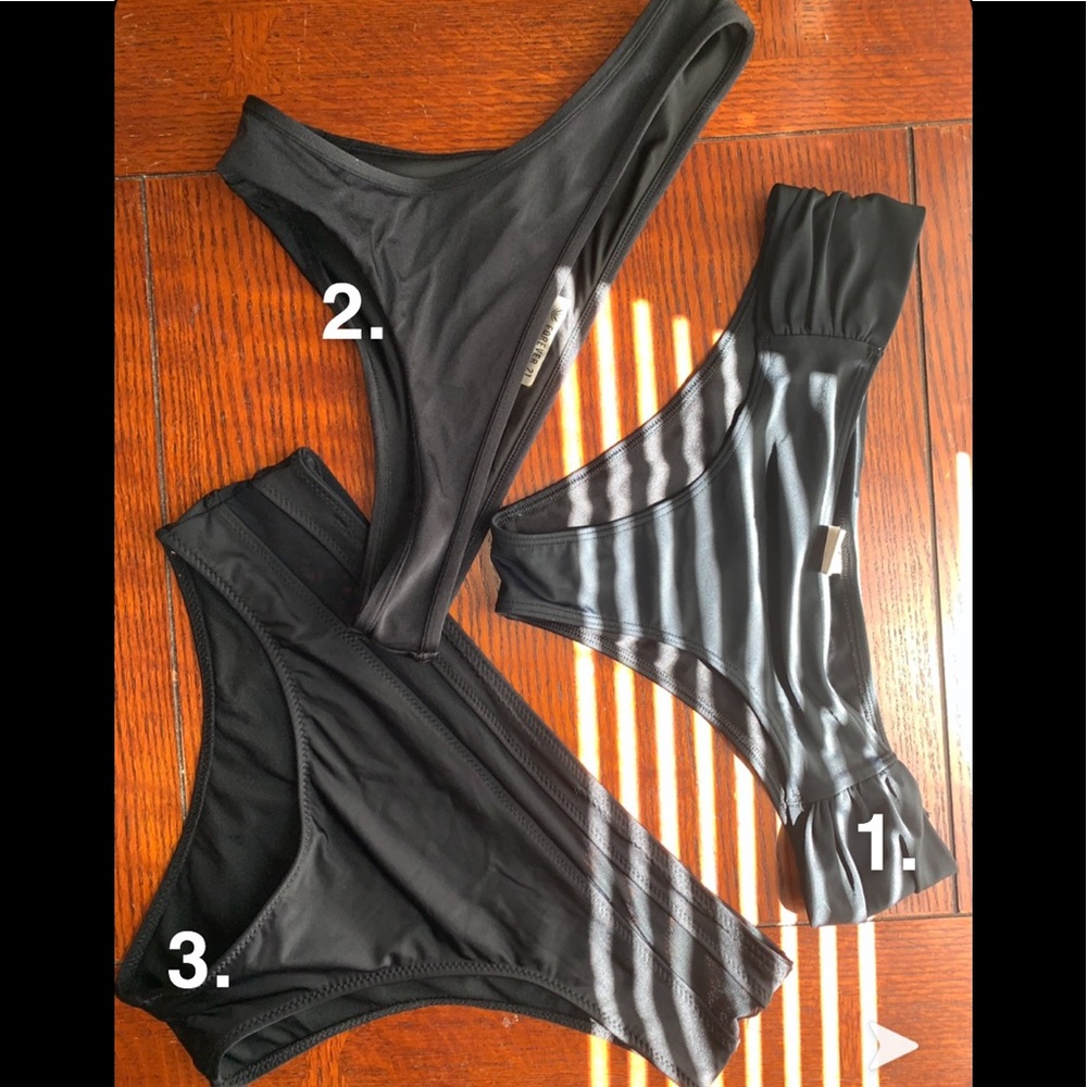 (3) HIGH WAISTED SWIM BOTTOMS
